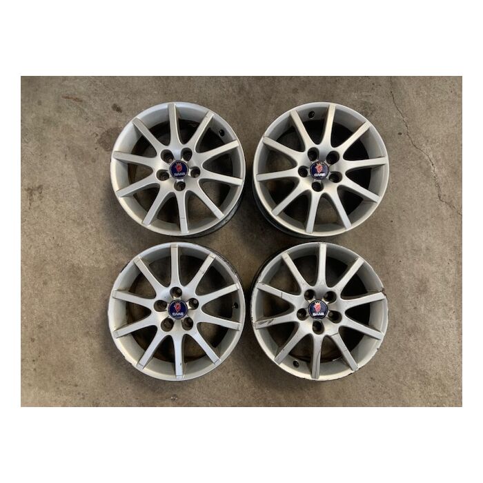Velgen Set, 16 Inch, Velg, Wheel Rim Set, Original Saab, 12785709, Gebruikt, Used