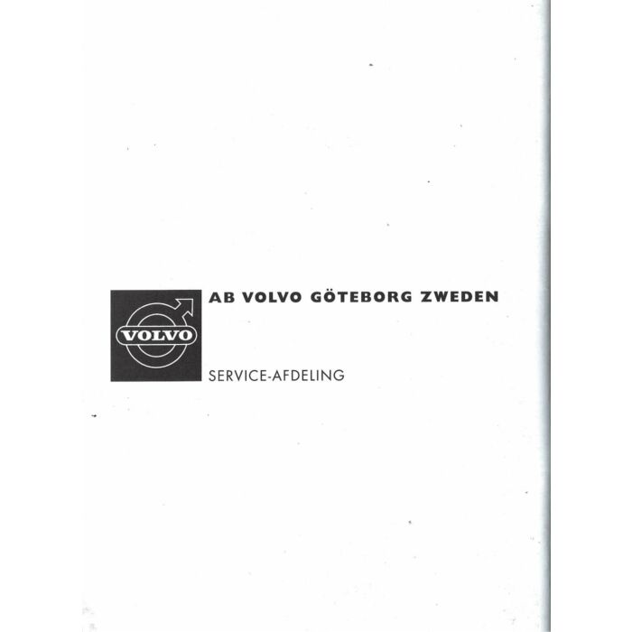 Volvo 120 Handleiding Nederlands