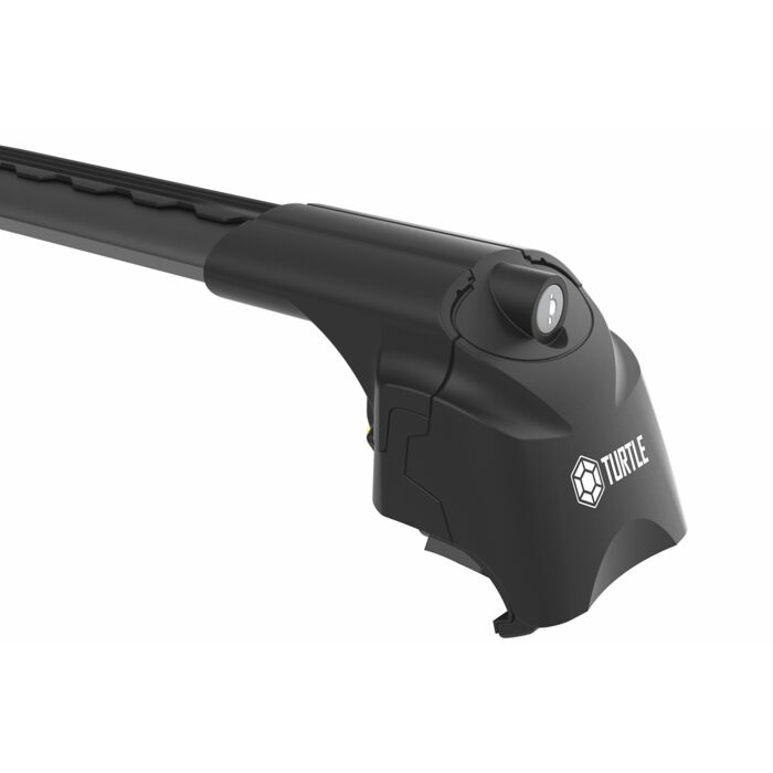 Volvo Dakdragers zwart voor aan roofrail/dakrail  Volvo V90  max 75kg dakrail  wing vorm  voor weinig windgeruis Volvo onderdeel nr DAK1005B