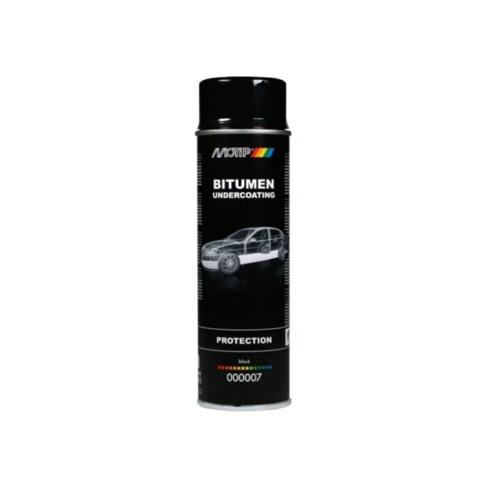 Spuitbus bodembescherming underbody coating niet overschilderbaar bitumen zwart 500ml Wurth