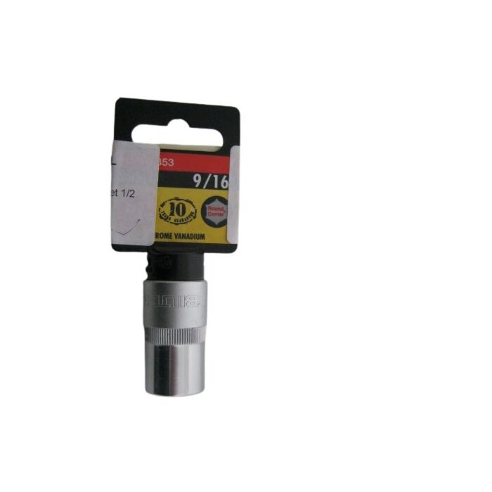 Gereedschap: Dopsleutel 1/2inch  12-kant  voor 1/2inch sleutel