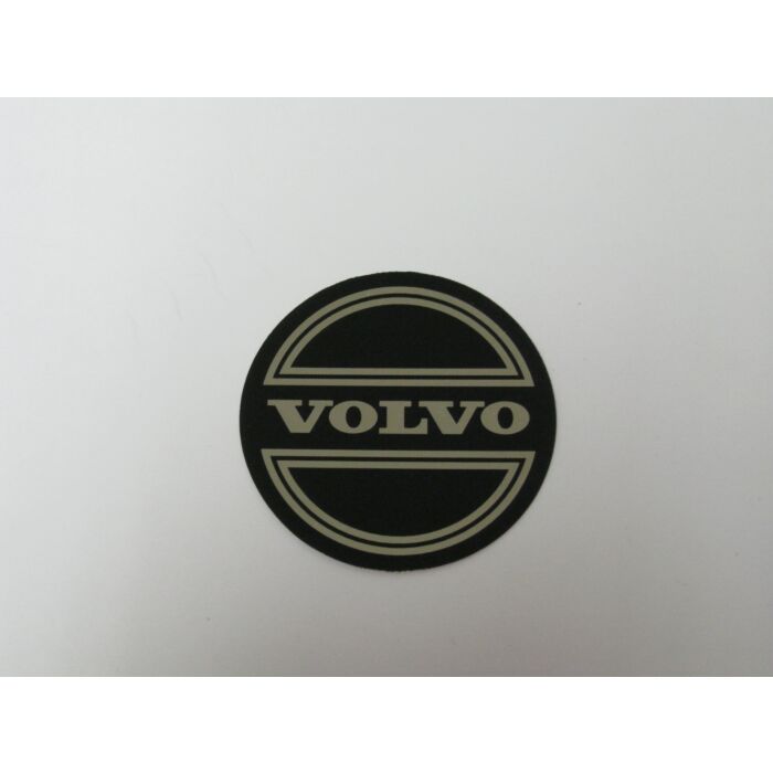 StickerinchVolvoinch naafdop zwart op chroom 50mm 