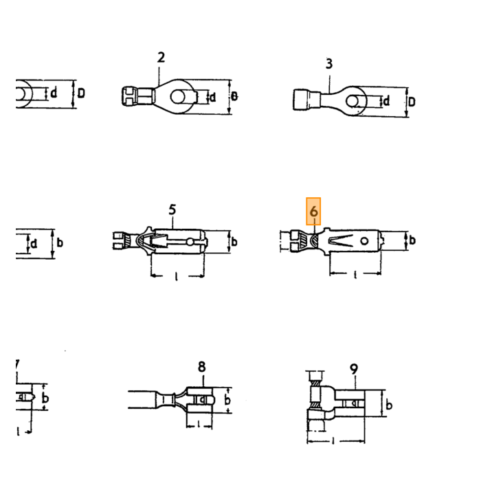 Volvo Zekering 8amp porcelein (25.5mm) wit Volvo onderdeel nr 11433