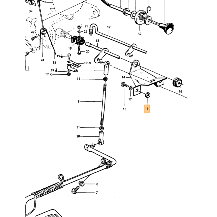 Jordkabel batteri till kaross Duett 445 Volvo PV544 B16