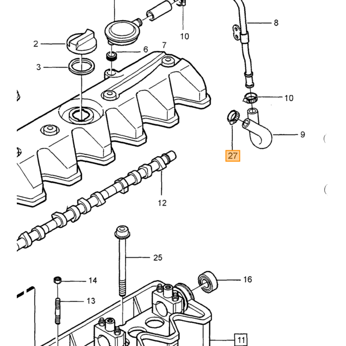 Volvo Koper ring voor drukleiding K tronic B19E+B21E+B23E/carterring B16 voor aftap plug ring turbo v70 c30 s80 xc90 pakking turbo 12 2x17 8x1 3 mm Volvo onderdeel nr 11994