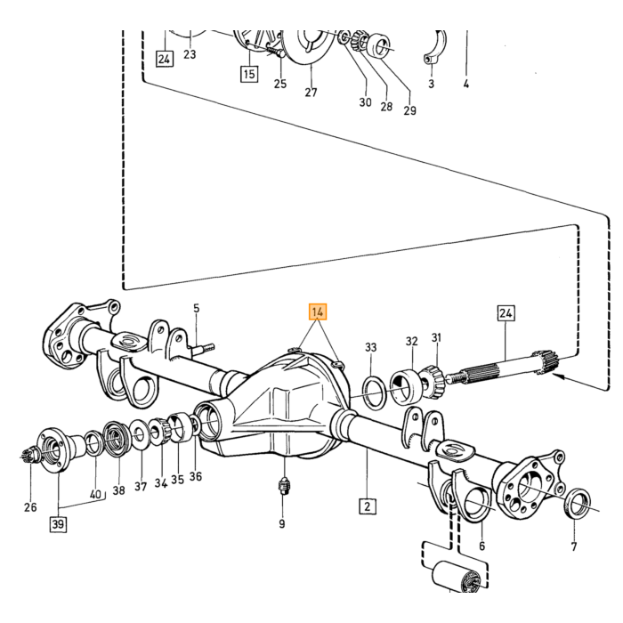 Volvo Silentbloc achteras 164 vooras 240 242 244 245 Volvo onderdeel nr 1205795