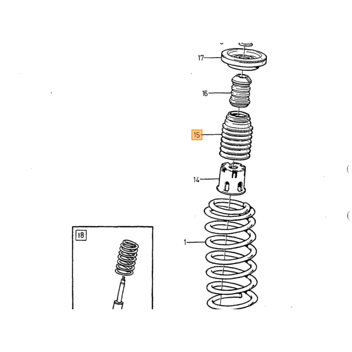 Bussning krängningshämmare - Uretan 740, 760