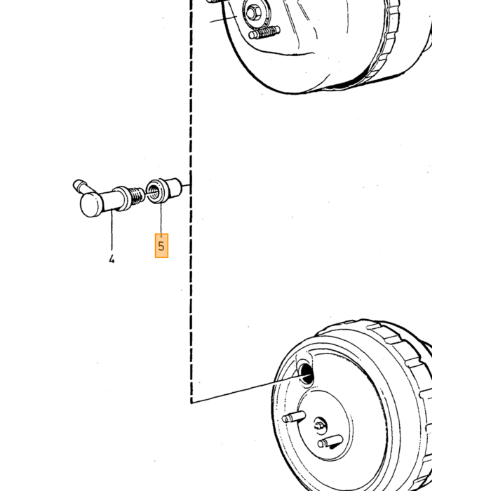 Volvo Rubber ring terugslagklep rembekrachtiger 740+760 3516093+1387650 NIET MEER LEVERBAAR Volvo onderdeel nr 1207351