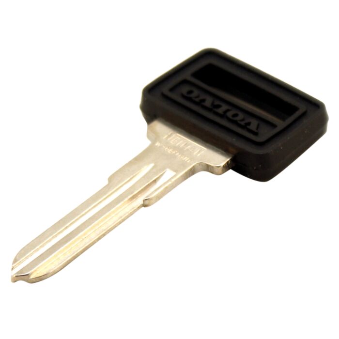Kontakt portier sleutel  240+260+740+760+780+940 1976-1998  blanke sleutel met Volvo logo  64mm lang origineel
