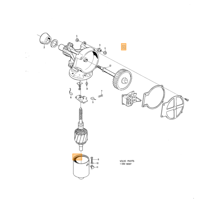 Volvo Ruitensproeierpomp 164 ch 102950+ niet meer leverbaar Volvo onderdeel nr 1213946