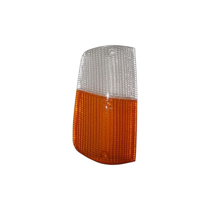 Glassat blinker 240+260 höger orange/vit -1980 riktningsvisare glas 240 260 3 skruvfäste
