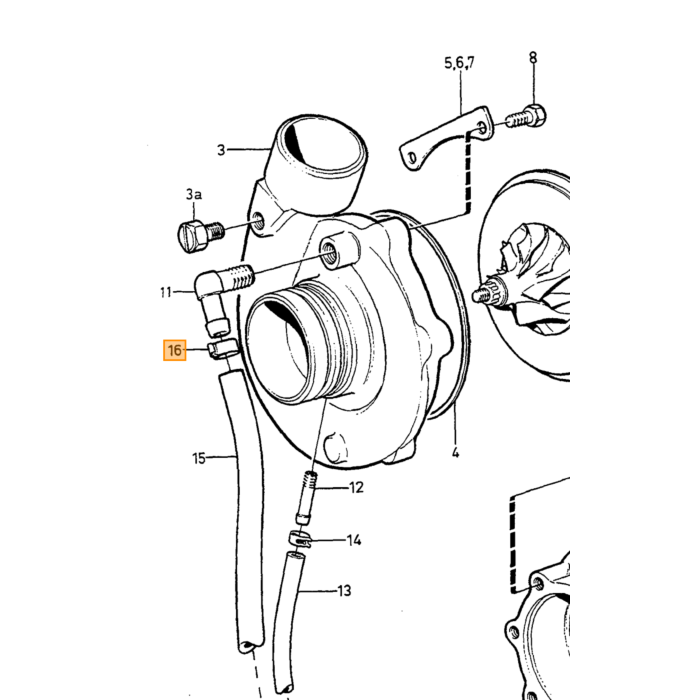 Volvo Temperatuur klep thermostaat EGR klep  B21+B23+B200K B230A B230E 240+740+940 Volvo onderdeel nr 1219547