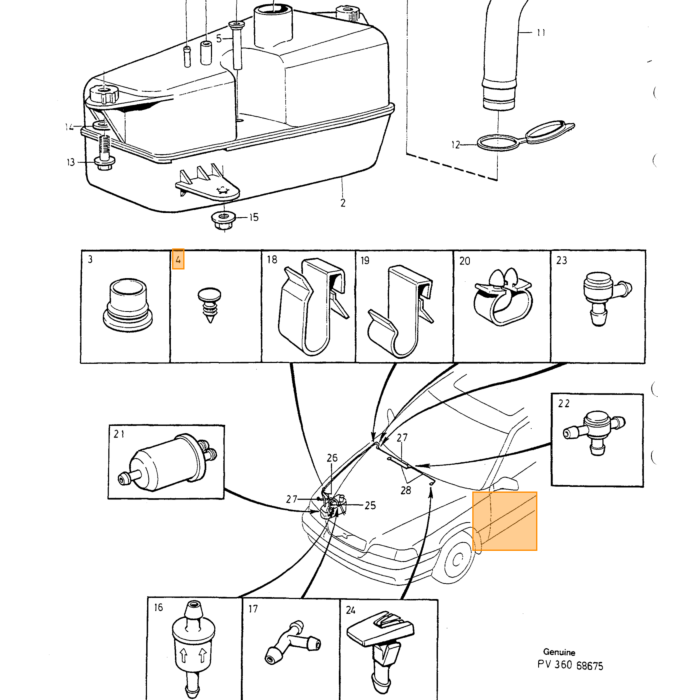 Volvo Plug houten achterwand koffer binnen en binnenscherm modderspatscherm 240 voor V70 240 244 1973-1992 4 per auto Volvo onderdeel nr 1224786