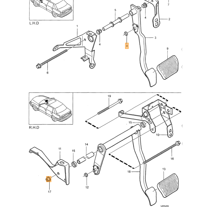 Volvo Klem rem slang 240+260+740+760+940+960 740 xc90 v70 s60 c70 Volvo onderdeel nr 1229350