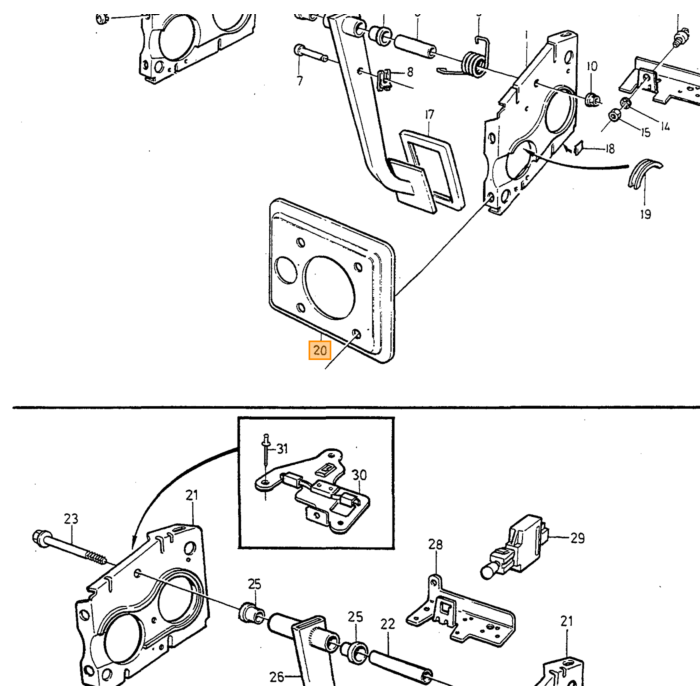 Volvo Klem rem slang 240+260+740+760+940+960 740 xc90 v70 s60 c70 Volvo onderdeel nr 1229350