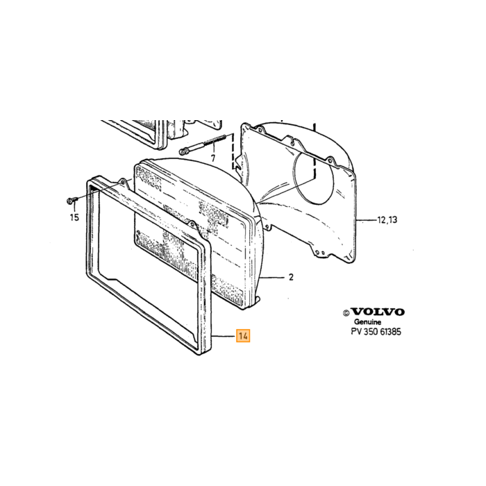 Volvo Velg uitvoering: Canada USA Volvo onderdeel nr 1235151