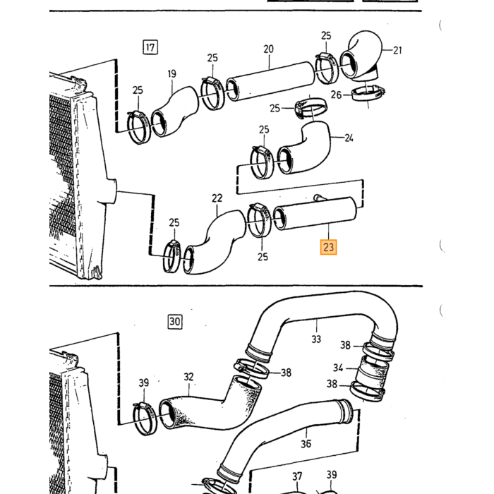 Volvo Pakking leiding cilinderkop Volvo 850 - 960 - S90 - V90 - C30 - S40 - V50 - C70 - V40 -  S70 - V70 - XC70 - C70 - XC90 - S80 - S60 - XC60 Volvo onderdeel nr 1236119