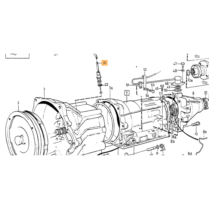 Volvo Kick down kabel 240+260 +740+760+780+940+V90 AW70+AW71 carburateur 240 260 760 940 V90 740 960 S90 Volvo onderdeel nr 1239932