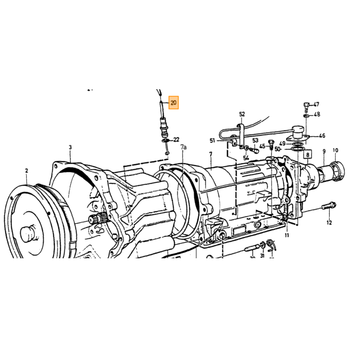 Volvo Gaskabel Volvo onderdeel nr 1239933