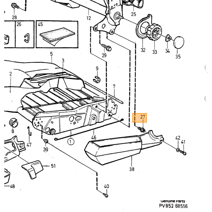 Volvo vasthoud klem Volvo typeVolvo 740 760 780Volvo 940 960Volvo S90 V90 (-1998) Volvo onderdeel nr 1243584