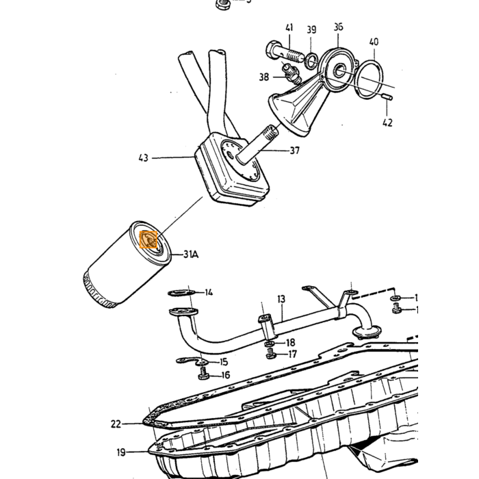 Volvo Spanrol D24+D24T diesel 240+260+740+760+940 Volvo onderdeel nr 1257120