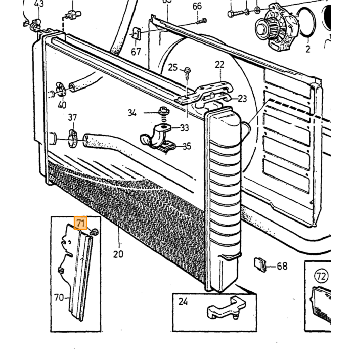 Volvo Pakking rubber thermostaat D24 D24TIC ea 240+260+740+780+850+940+960+V70 Volvo onderdeel nr 1257183