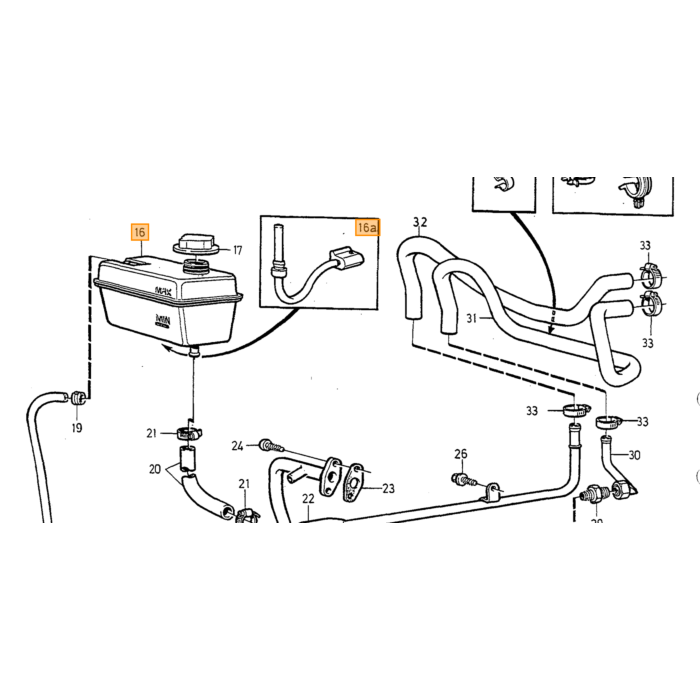 Volvo Lager waterpomp D24 diesel 240+740+760+780+940+960 Volvo onderdeel nr 1257795