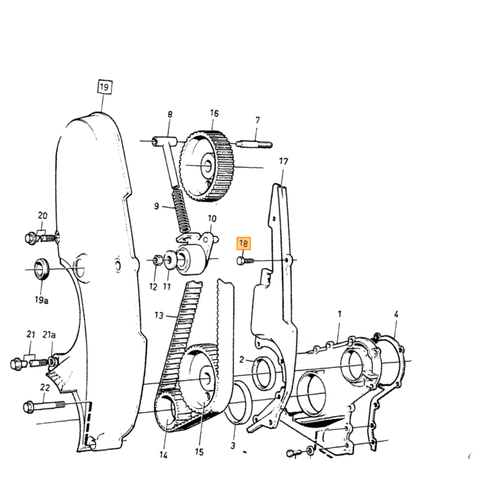 Volvo Krukas tandwiel B17+B21+B19+B23 alt 2 inw 40mm uitw 51mm dik 21mm Volvo onderdeel nr 1266920