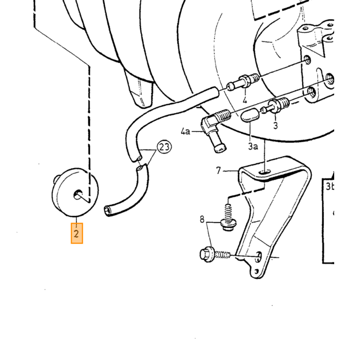 Volvo Carterventilatie SET olie afscheider 850+C70+S40+S60+S70+V70+XC70+S40+XC90+S80 V70 S80 S70 C70 XC70 S60 XC90 Volvo onderdeel nr 1271988SET