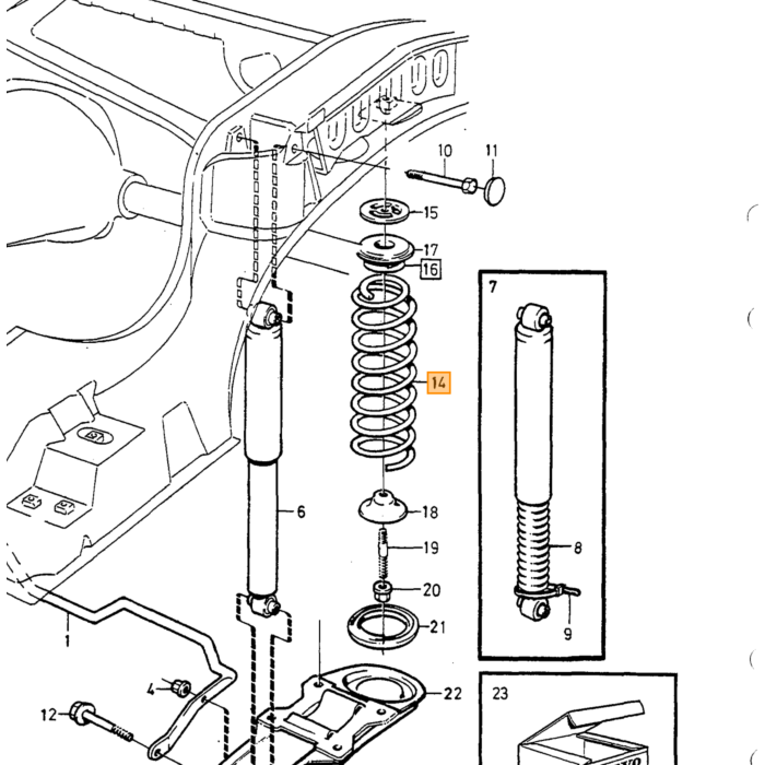 Volvo Veer achter  Nivomat  Volvo 740 - 760 - 780 - 940 Volvo onderdeel nr 1273759