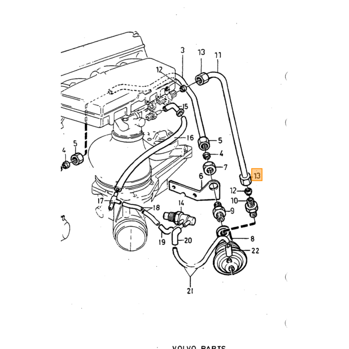Volvo Egr klep Volvo onderdeel nr 1274191