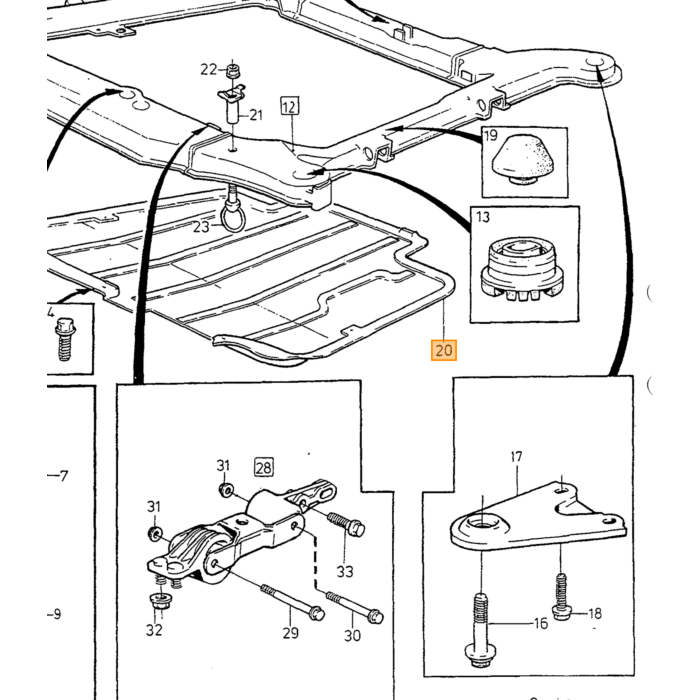 Volvo multiriem/vsnaarspanner Volvo 850 - 960 - C70 - XC70 - S70 Volvo onderdeel nr 1275380