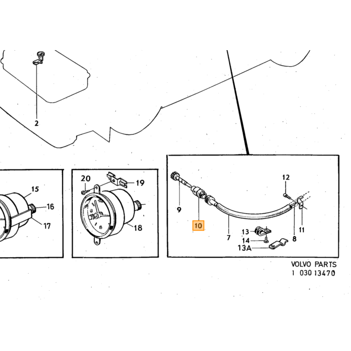 Volvo Filter Insert carburateur systeem: Stromberg 175 CD2SU HIF6 Volvo onderdeel nr 1277748
