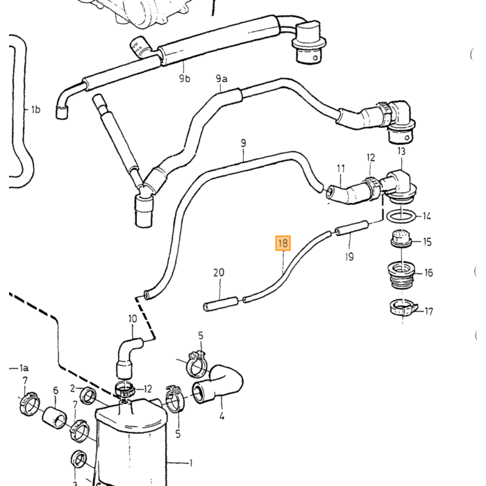 Volvo Mat koffer Amazon sedan zwart velours 669677 Volvo onderdeel nr 1302