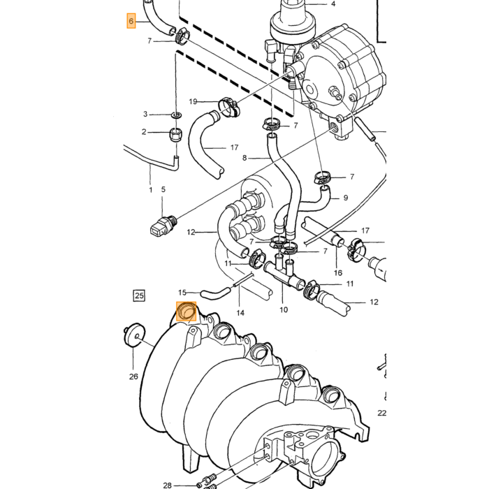 Volvo Mat koffer Amazon sedan zwart velours 669677 Volvo onderdeel nr 1302