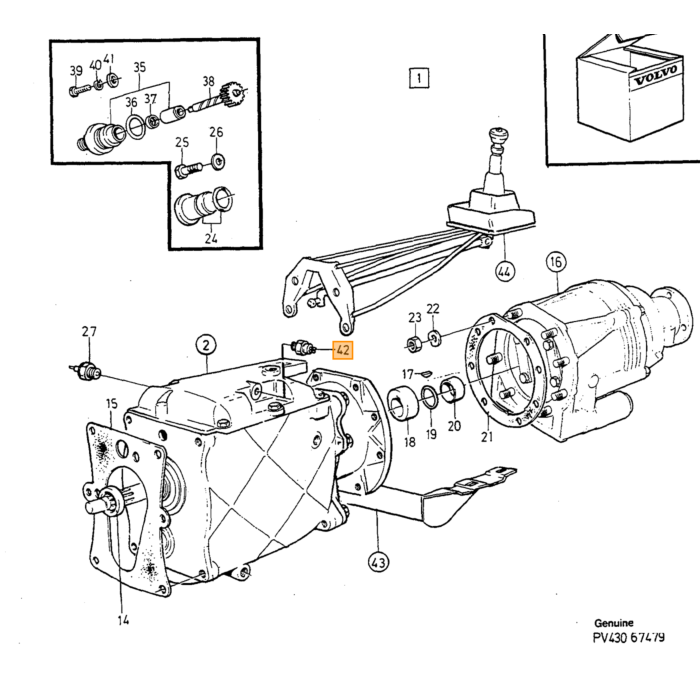 Volvo Schakelaar achteruit rijverlichting 240+260 1984+ 740+940+850+V70+S70 allen 940 240 V70 850 740 760 S70 S90 S60 S80 960 V90 260 780 Volvo onderdeel nr 1307086