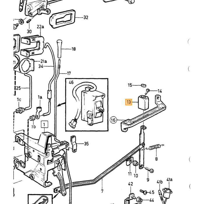Volvo Handvat Zwart Volvo onderdeel nr 1316145
