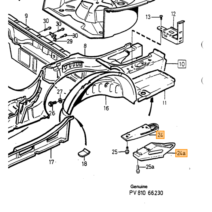 Volvo sleep oog Volvo onderdeel nr 1316885