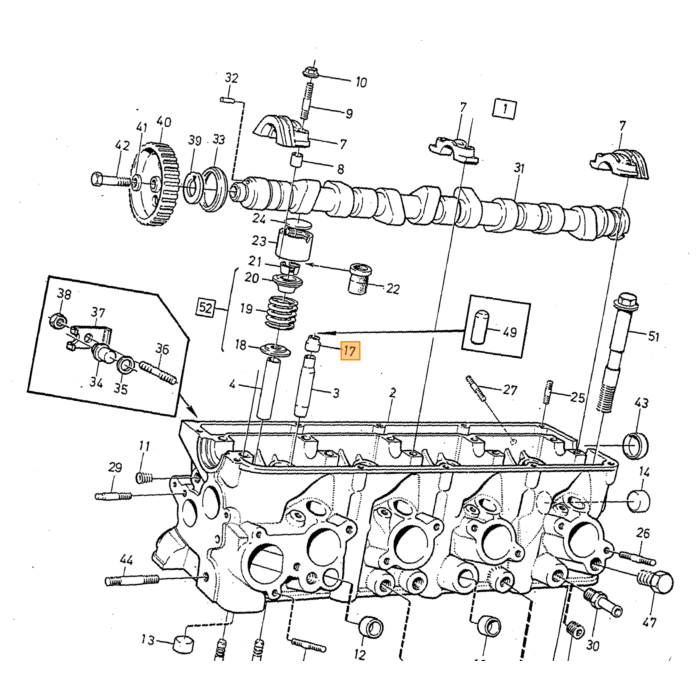 Volvo Afdek plaat benzinepomp B18 B20 B30 B200 B230 Amazon PV544 240 op motorblok voor gebruik electrische benzinepomp Volvo onderdeel nr 1326595