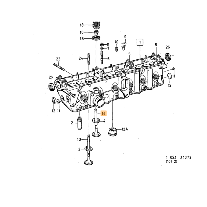 Volvo Uitlaatklep Volvo onderdeel nr 1328148