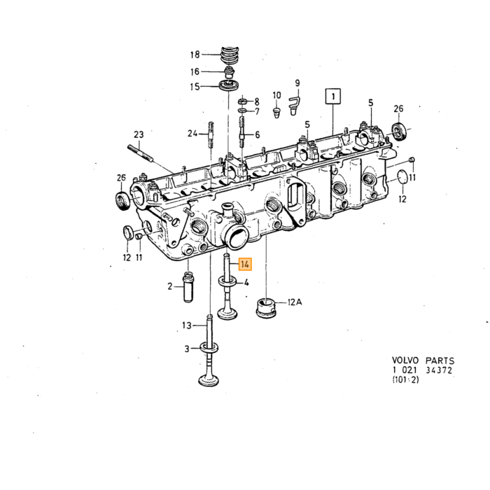 Volvo Uitlaatklep Volvo onderdeel nr 1328148