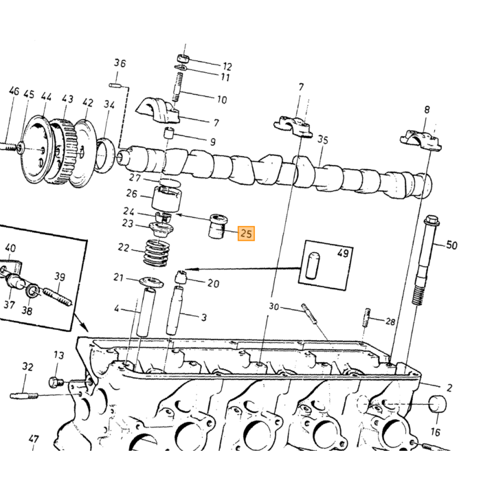 Volvo Motorsteun links Volvo onderdeel nr 1329561