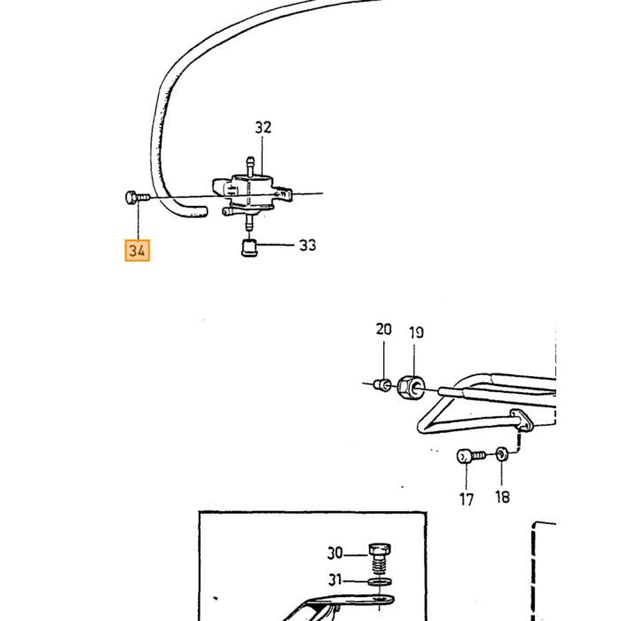 Volvo Verbindingsstuk/ L-stuk/ kniestuk 3 2mm 240 740 940 850 S/V70 S60 S80 Volvo onderdeel nr 1332455