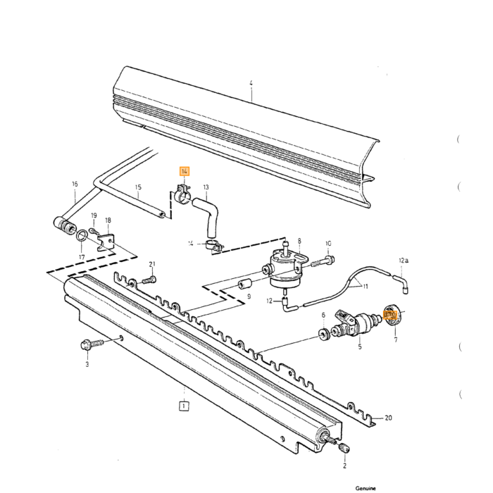 Volvo Verbindingsstuk/ L-stuk/ kniestuk 3 2mm 240 740 940 850 S/V70 S60 S80 Volvo onderdeel nr 1332455