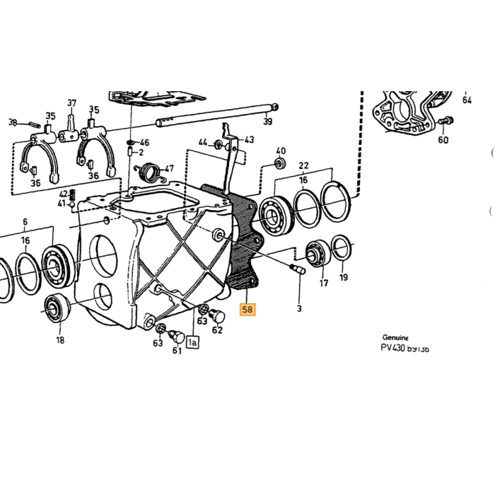 Volvo Packning Volvo typeVolvo 240 260 262 : aandrijving soortVolvo 740 760 780 : aandrijving soortVolvo 940 960 : aandrijving soort Volvo onderdeel nr 1340990