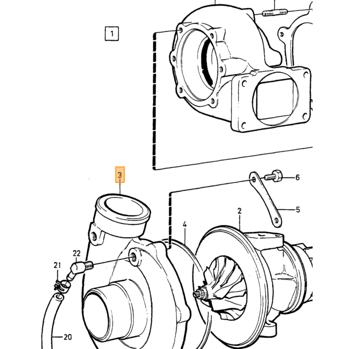Volvo Tapeind Turbo B19ET+B21ET+B23ET+B230ET TURBO niet meer leverbaar Volvo onderdeel nr 1346637