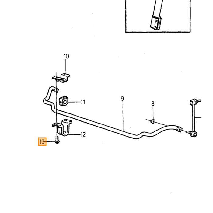 Volvo Veer achter 740+940+760+960 HD 12.6mm 38 cm Volvo onderdeel nr 1359710