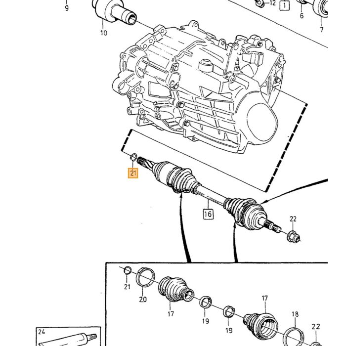 Volvo Borgring  aandrijfas versnellingsbakzijde Volvo V70 XC70 XC60 Xc90 aandrijfas achter aandrijfas voor het deel van de as in het differentieel Volvo onderdeel nr 1377060