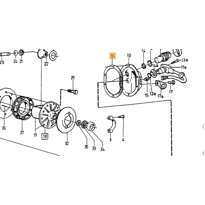 Volvo Pakking achteras deksel alle typen Spicer differentieel pakking (89254) Volvo onderdeel nr 1377332