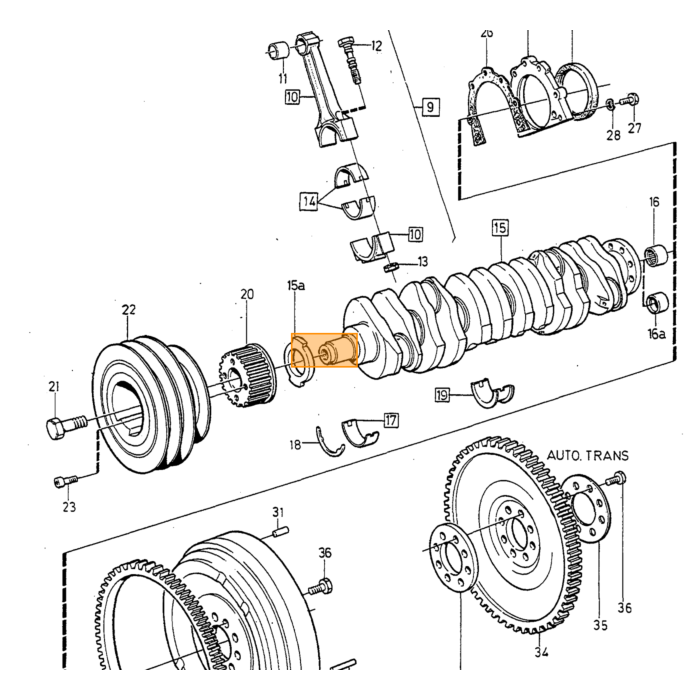 Volvo Pakking distributiedeksel B19+B21+B23+B200+B230 Volvo onderdeel nr 1378493